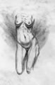 Michael Hensley Drawings, Female Form 25